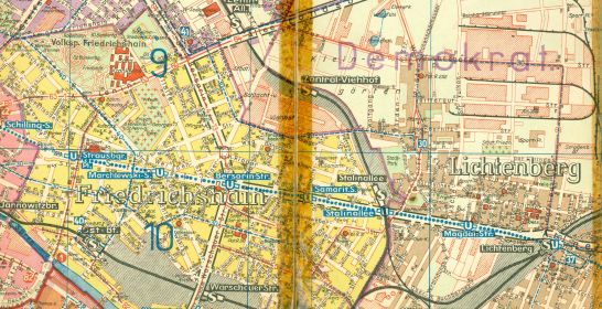 Stadtplan Berlin 1955 Ddr Museum