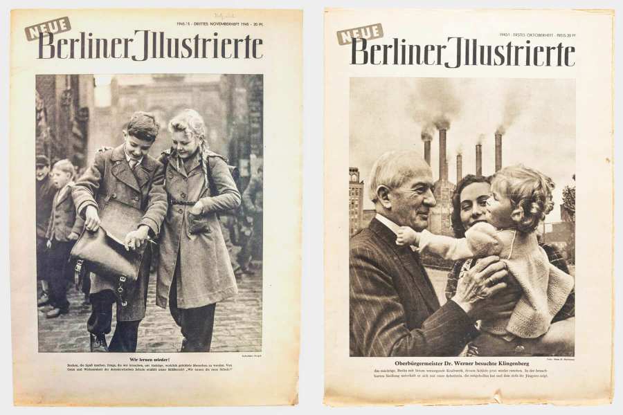 Zeitschriften Neue Berliner Illustrierte (drittes Novemberheft und erstes Oktoberheft 1945)