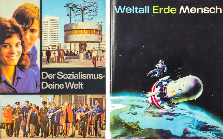 Jugendweihebücher »Der Sozialismus - Deine Welt« und »Weltall Erde Mensch«