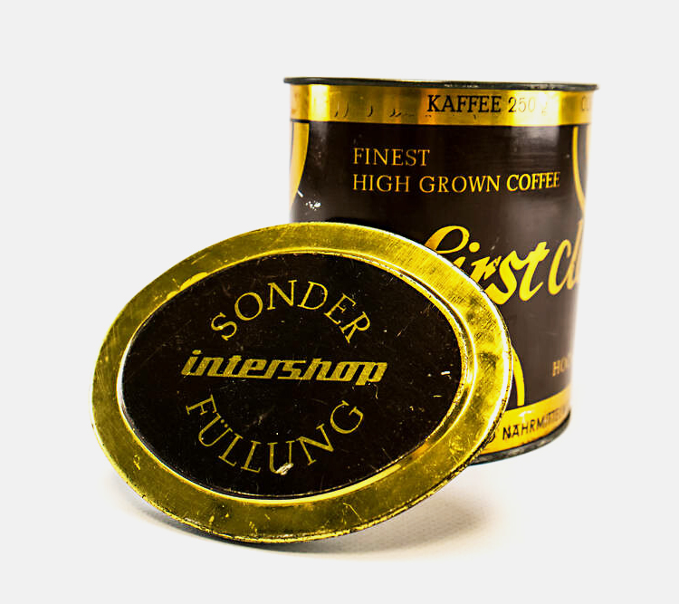 First Class Coffee in a can – Special Intershop filling