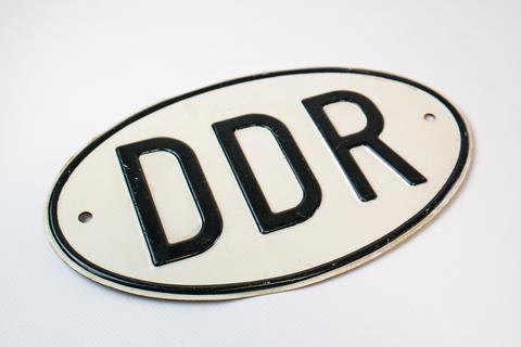 Plakette DDR-Autokennzeichen