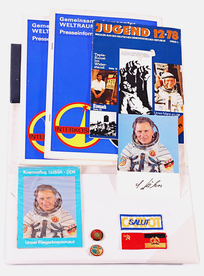 Contents Press kit »Joint USSR-GDR space flight« with pictures of Sigmund Jähn