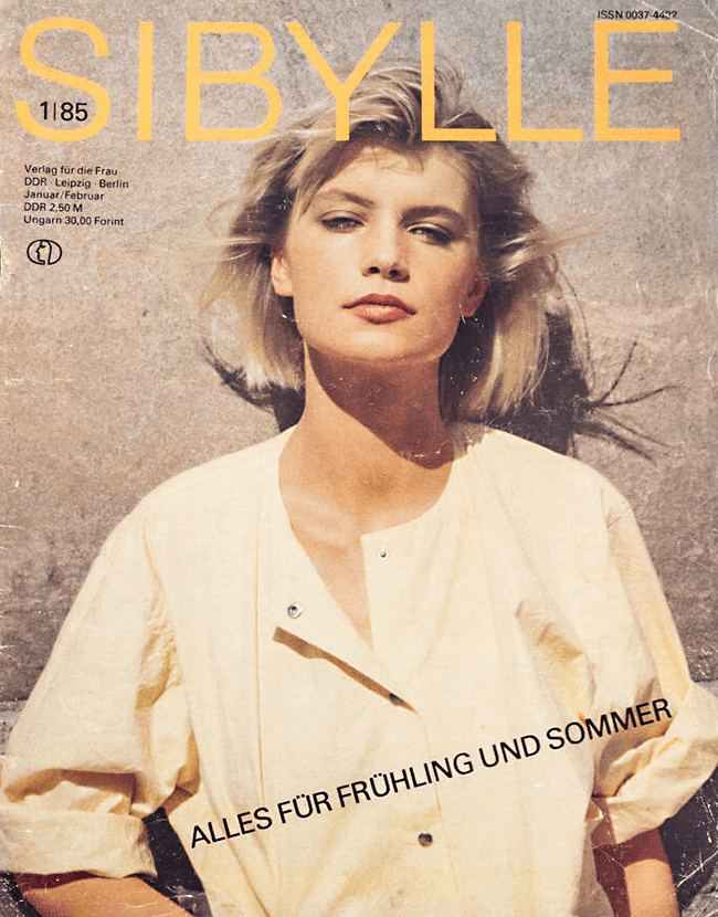 DDR fashion magazine »Sibylle« issue 1/1985