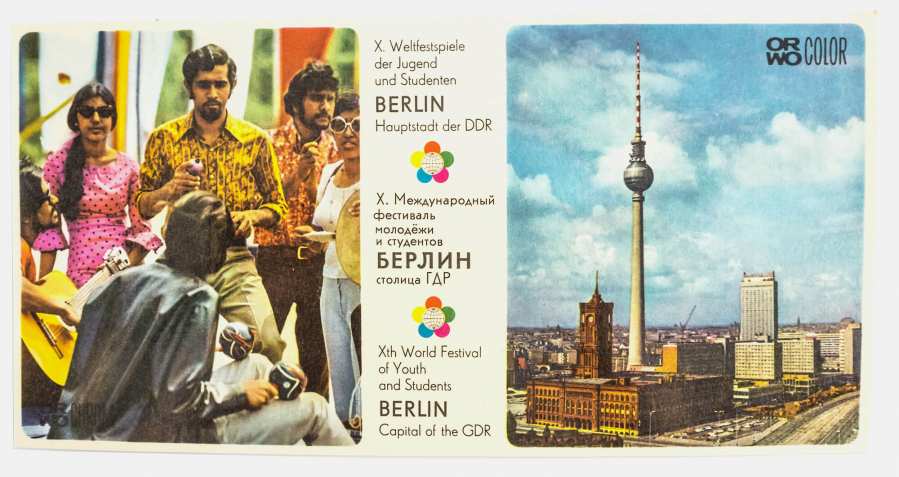 Postcard »X. World Festival« 1973 in East Berlin