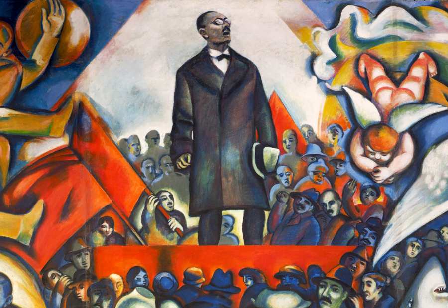 Karl Liebknecht in dem Werk »Lob des Kommunismus« von Ronald Paris