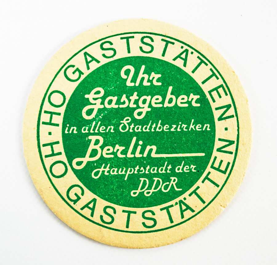 Beer coaster from HO restaurants Berlin