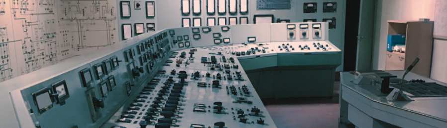 Schaltzentrale im Kernkraftwerk Rheinsberg