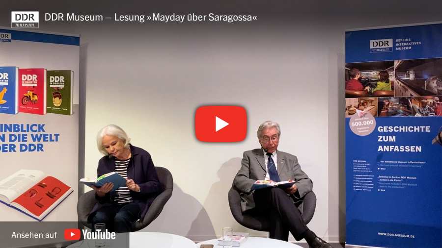 Vorschaubild YouTube-Link zur Lesung »Mayday über Saragossa«