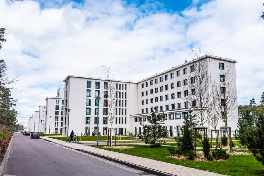 Renovated condominiums and holiday flats in the »Colossus of Prora« building complex