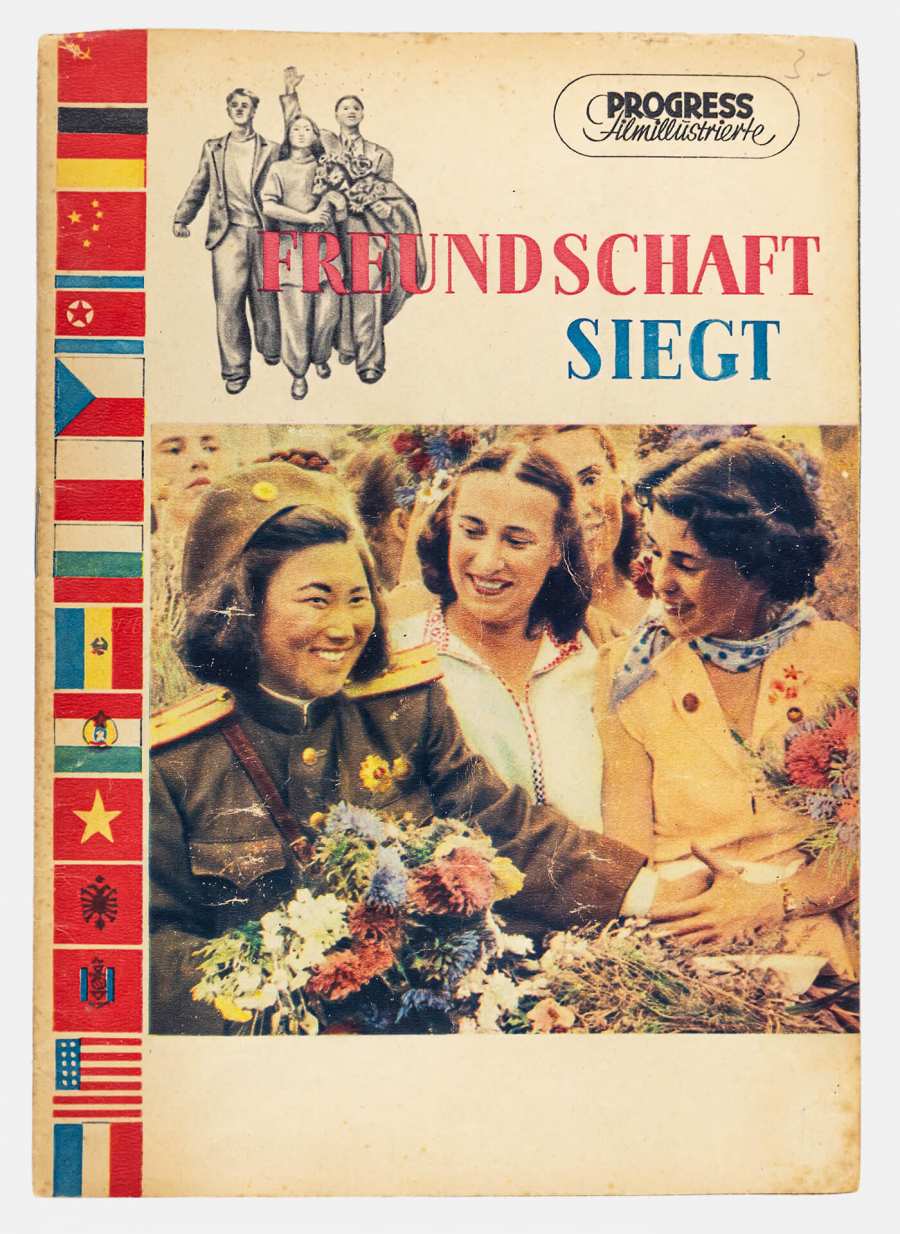 Broschüre zum Dokumentarfilm »Freundschaft siegt« über die 3. Weltfestspiele 1951