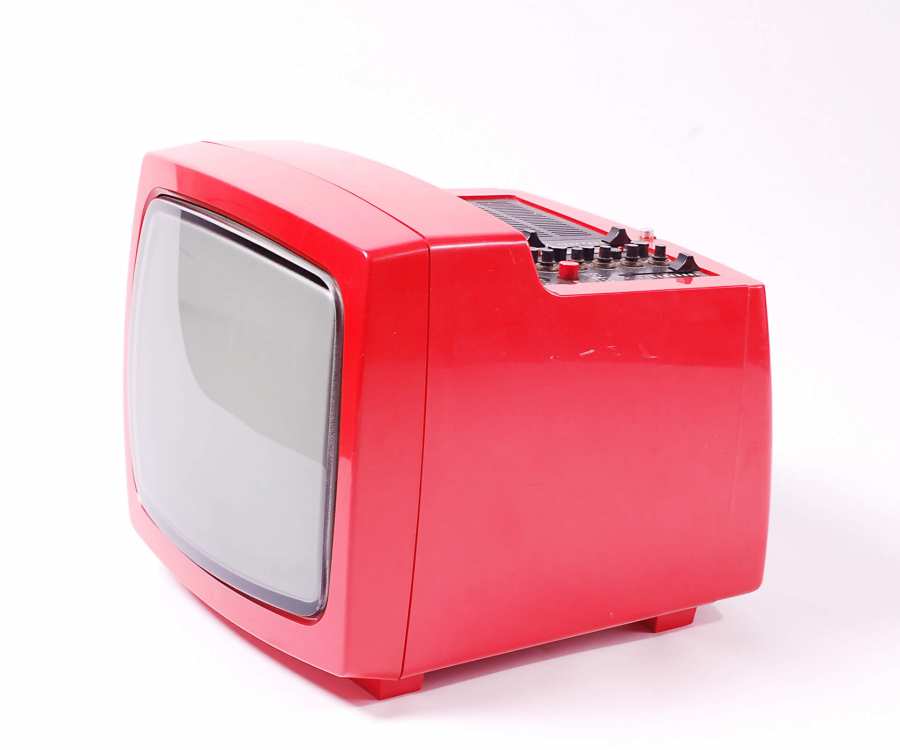 red GDR television »COMBI-VISION 3101«