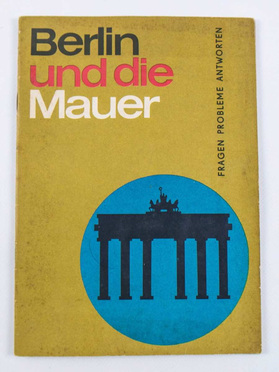 Illustration of the cover page of the booklet »Berlin and the Wall«