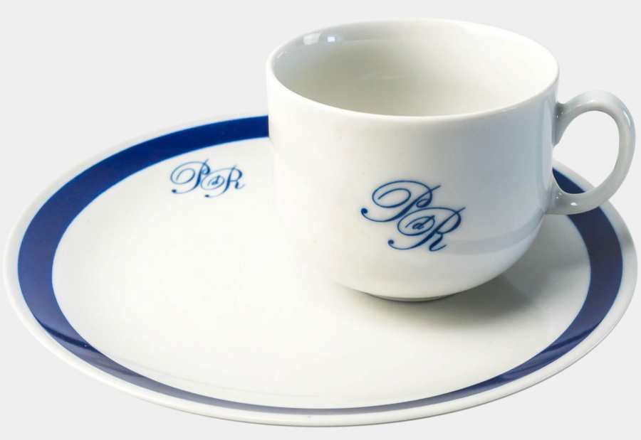 Porcelain Cup and Saucer from the Palace of the Republic 