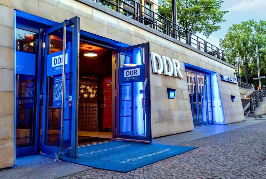 Entrance of the DDR Museum in Berlin