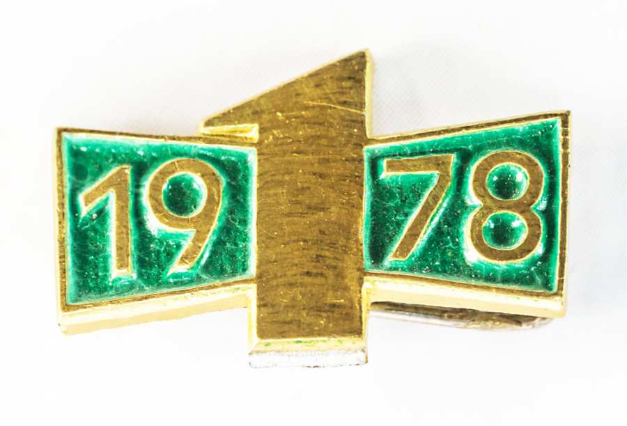 Badge »Golden One« from the year 1978