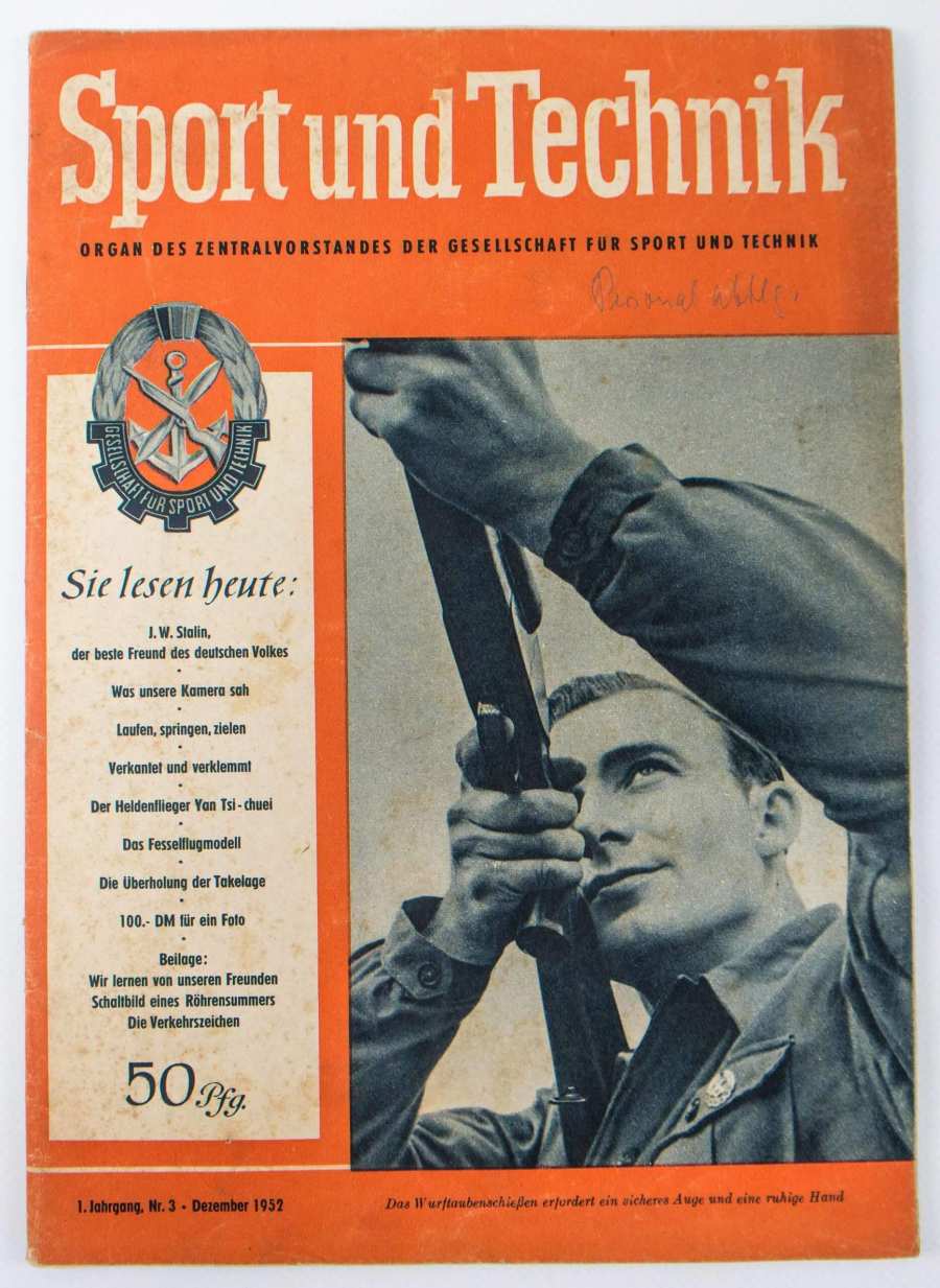 GST magazine »Sport und Technik«, issue 1952