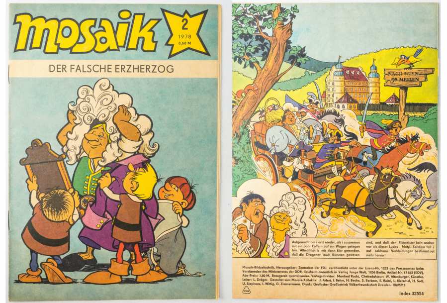 Mosaik comic magazine Abrafaxe 1978 – front and back cover