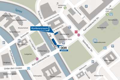 Karte Anfahrt DDR Museum