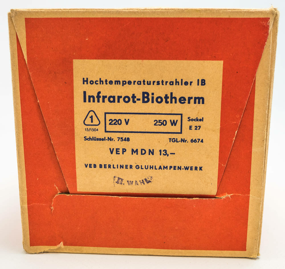 Original DDR Narva Biotherm 6000 Infrarotstrahler 